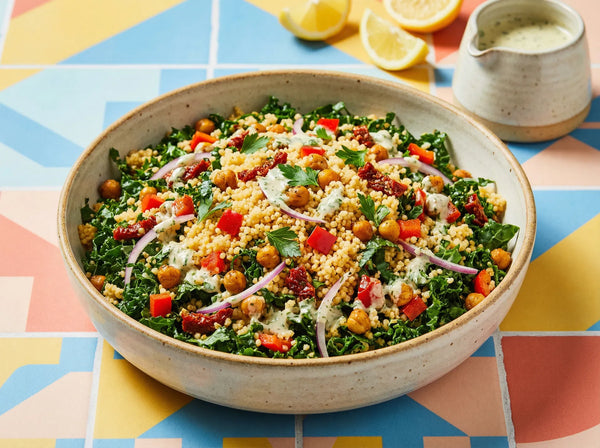 Mediterranean Boostcous Kale Salad