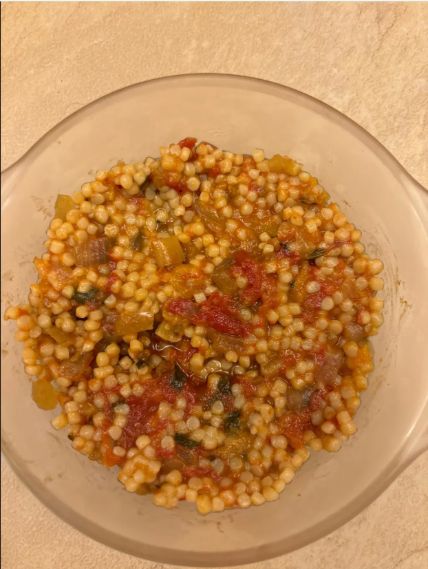 Roasted tomato sauce bowl