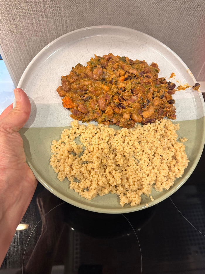 Rice and beans, swapped