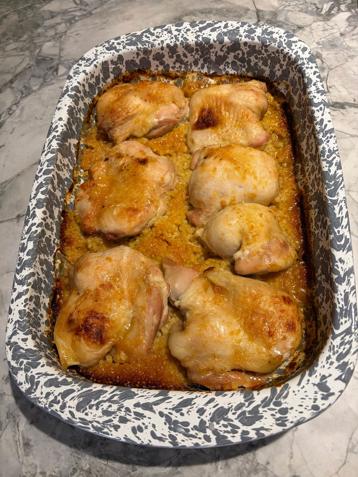 Friday night chicken over couscous